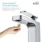 Kibi Infinity Single Handle Bathroom Vanity Sink Faucet with Pop Up Drain C-KBF1006CH-KPW100CH - alternate 10